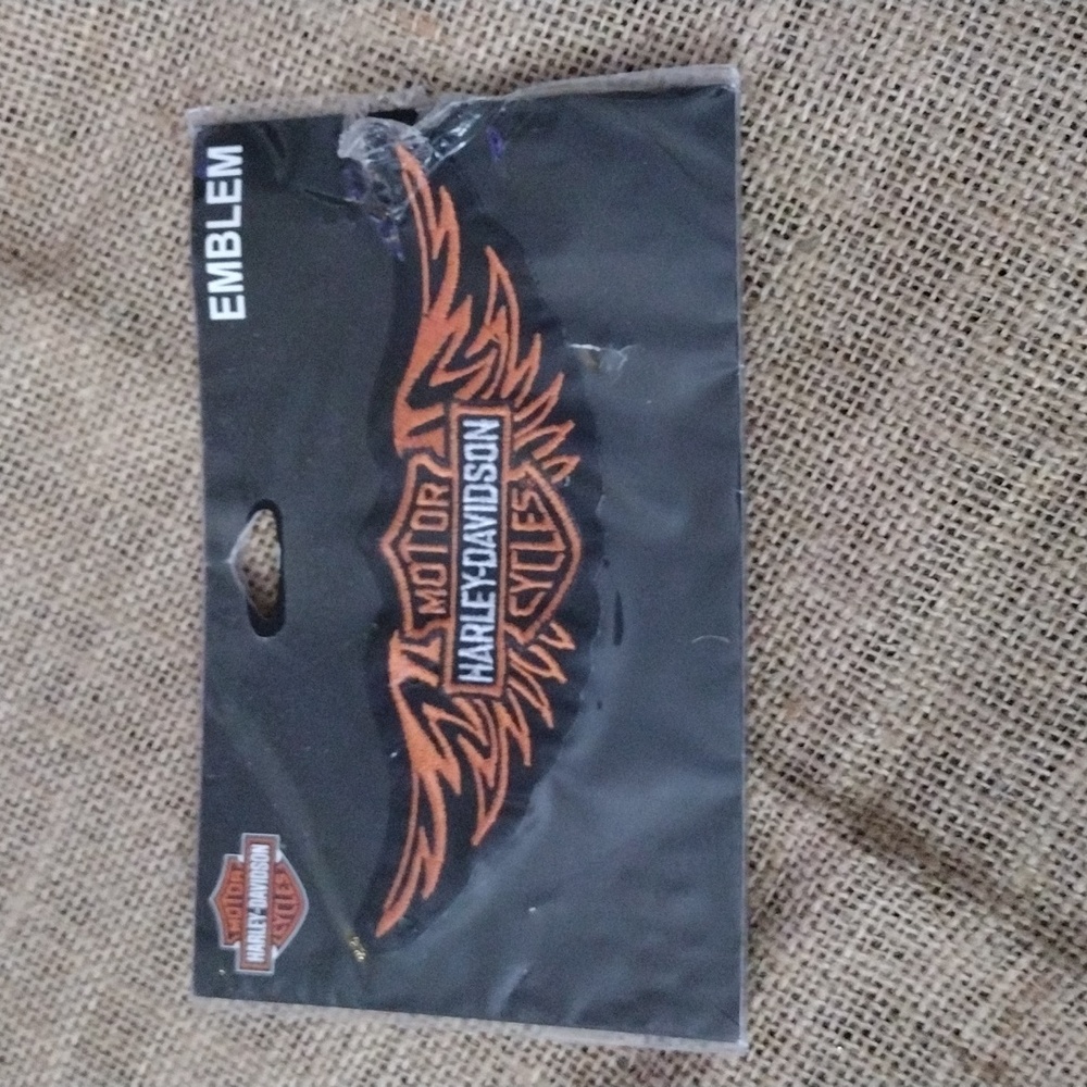 Harley Davidson biker wing patch